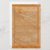 Oog van Briefpapier met gelamineerd gesteente (Voorkant / Achterkant)