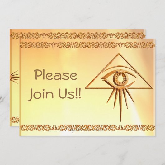 Oog van de aantoonplaats kaart (Voorkant / Achterkant)