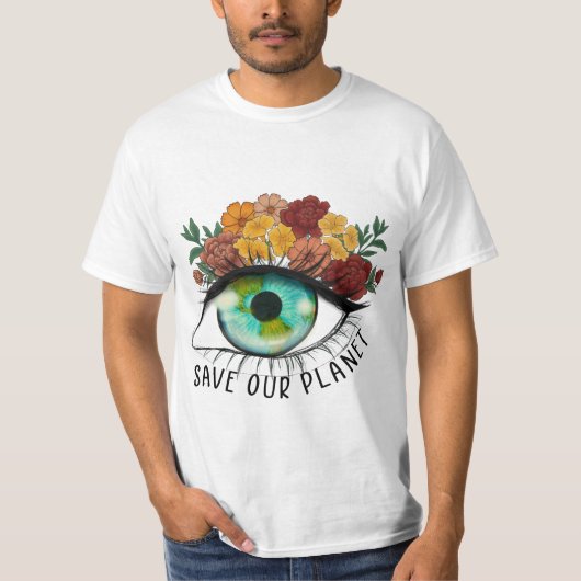 Oog van de aarde - Een visie voor onze planeet T-shirt (Voorkant)