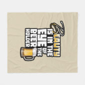 Oog van de bierhouder - Funny Beer Drinker Fleece Deken (Voorkant (Horizontaal))