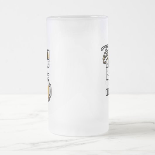 Oog van de bierhouder - Funny Beer Drinker Matglas Bierpul (Center)