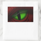 Oog van de draak rechthoekige sticker (Tas)