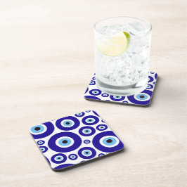 Oog van de Duivel-patroon, Grieks Oog, Turks Oog,  Bier Onderzetter