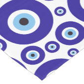 Oog van de Duivel-patroon, Grieks Oog, Turks Oog, Medium Tafelloper (Hoek)