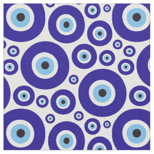 Oog van de Duivel-patroon, Grieks Oog, Turks Oog,  Stof