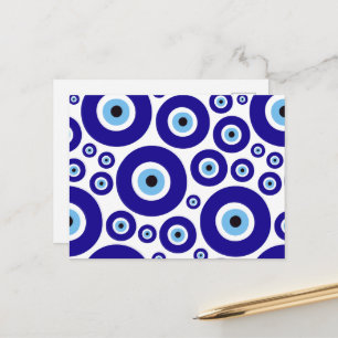 Oog van de Duivel-patroon, Griekse Oog, Turks Oog, Briefkaart