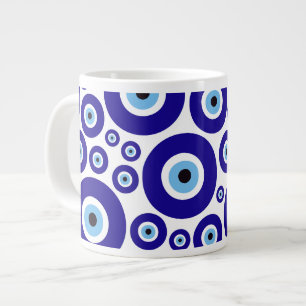 Oog van de Duivel-patroon, Griekse Oog, Turks Oog, Grote Koffiekop