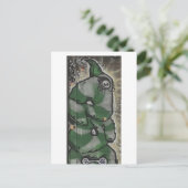 oog van de eagle street art briefkaart (Staand voorkant)