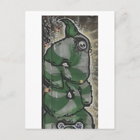 oog van de eagle street art briefkaart (Voorkant)