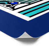 Oog van de etherische boom: mystiek blauw poster (Hoek)