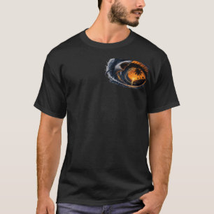 Oog van de Golf – Surreal Haaien Ocean Zonsonderga T-shirt