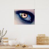 oog van de houder poster (Keuken)