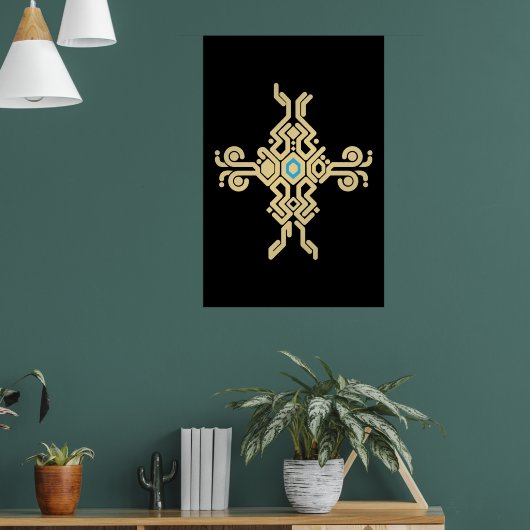 Oog van de houder poster (Woonkamer 1)