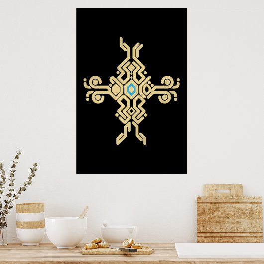 Oog van de houder poster (Keuken)