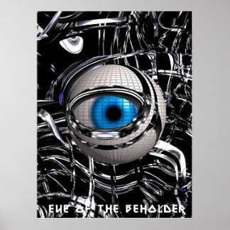 Oog van de houder poster