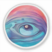 Oog van de Kosmos Sticker (Voorkant)