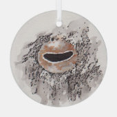 Oog van de octopus – Blikcollectie Glas Ornament (Achterkant)