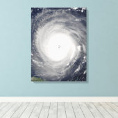 Oog van de orkaan canvas afdruk (Insitu (Houten vloer))