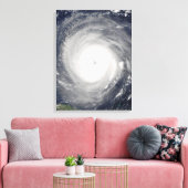 Oog van de orkaan canvas afdruk (Insitu (Woonkamer))
