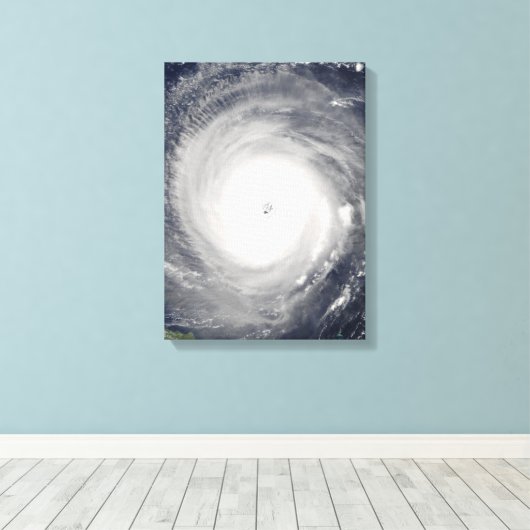 Oog van de orkaan canvas afdruk (Insitu (Houten vloer))