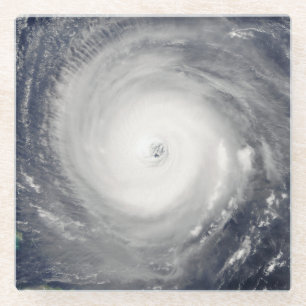 Oog van de orkaan glazen onderzetter