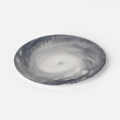 Oog van de orkaan papieren bordje (Gekanteld)