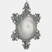 Oog van de orkaan tin sneeuwvlok ornament (Links)