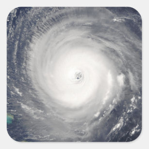 Oog van de orkaan vierkante sticker
