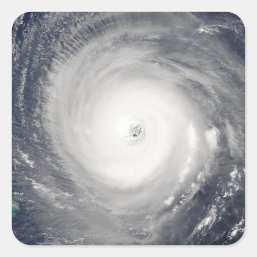 Oog van de orkaan vierkante sticker (Voorkant)