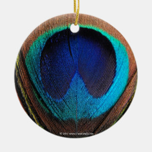 Oog van de Peacock-doezelssluiting Keramisch Ornament