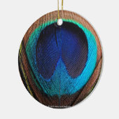 Oog van de Peacock-doezelssluiting Keramisch Ornament (Links)