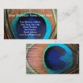 Oog van de Peacock-doezelssluiting Visitekaartje (Voorkant / Achterkant)