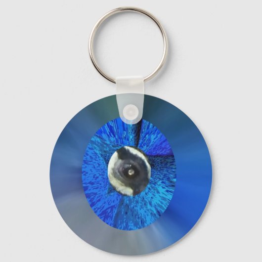 Oog van de Peacock Sleutelhanger (Voorkant)