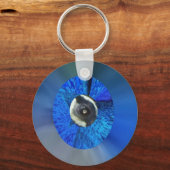 Oog van de Peacock Sleutelhanger (Voorkant)