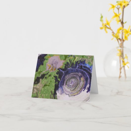 Oog van de Sahara Kaart (Gele Bloem)