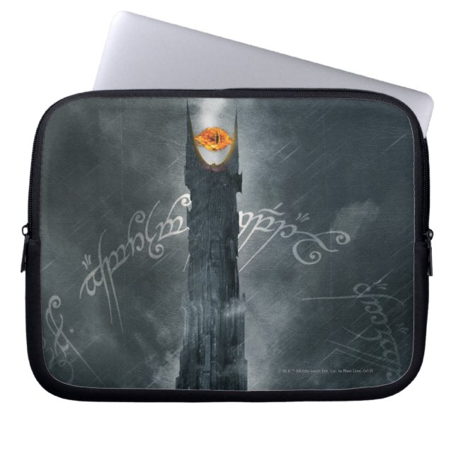 Oog van de samenstelling Sauron Laptop Sleeve (Voorkant)