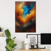 Oog van de storm abstract poster (Thuiskantoor)
