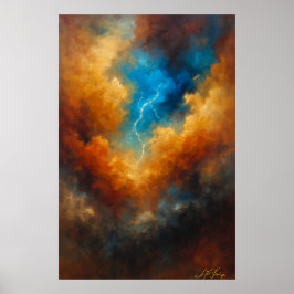 Oog van de storm abstract poster