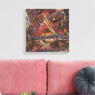 Oog van de Storm Uitgerekte Canvasprint Canvas Afdruk