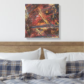 Oog van de Storm Uitgerekte Canvasprint Canvas Afdruk (Insitu (Slaapkamer))