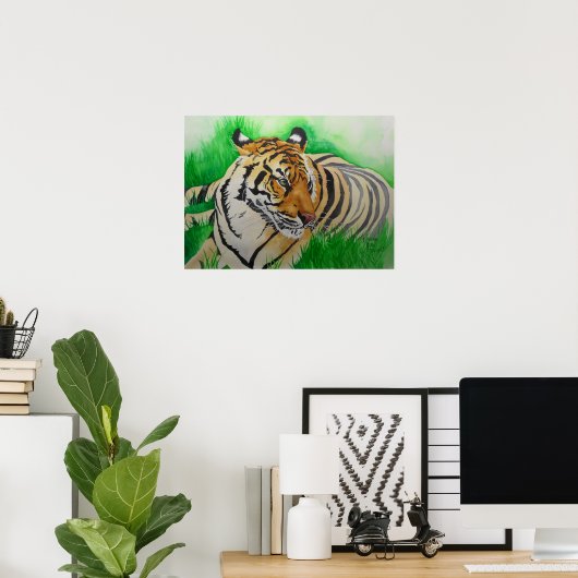 Oog van de Tigress Poster (Thuiskantoor)