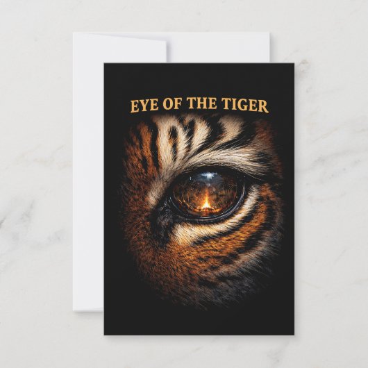 Oog van de Tijger Bedankkaart (Voorkant)