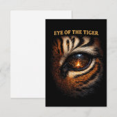 Oog van de Tijger Bedankkaart (Voorkant / Achterkant)