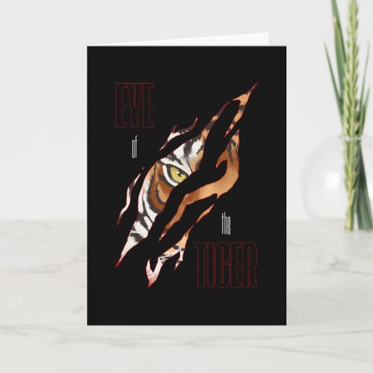Oog van de tijger kaart (Voorkant)