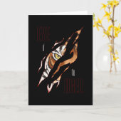 Oog van de tijger kaart (Gele Bloem)