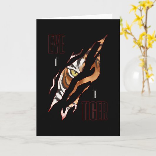 Oog van de tijger kaart (Gele Bloem)