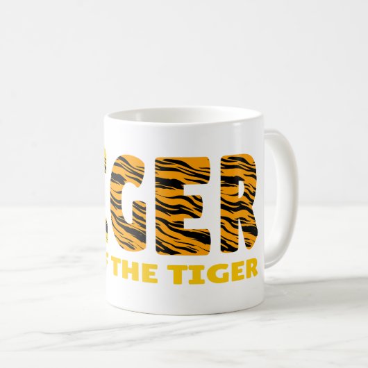 Oog van de tijger koffiemok (Voorkant rechts)