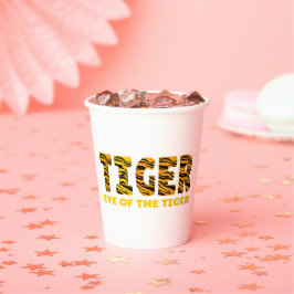 Oog van de tijger papieren bekers