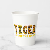 Oog van de tijger papieren bekers (Achterkant)