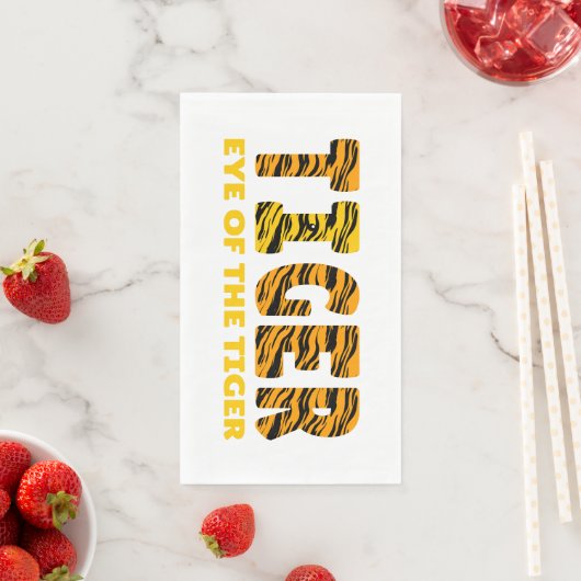 Oog van de tijger servet (Insitu)